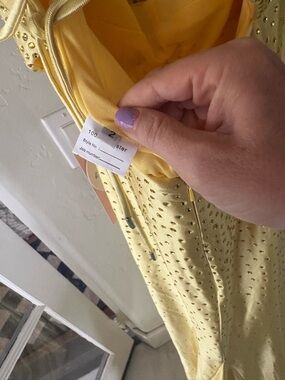 Yellow Prom Dress with Studded Detail